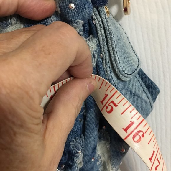 Betty Boop Stars Denim Crossbody Purse - One of a Kind Designer Handmade - Picture 4 of 8